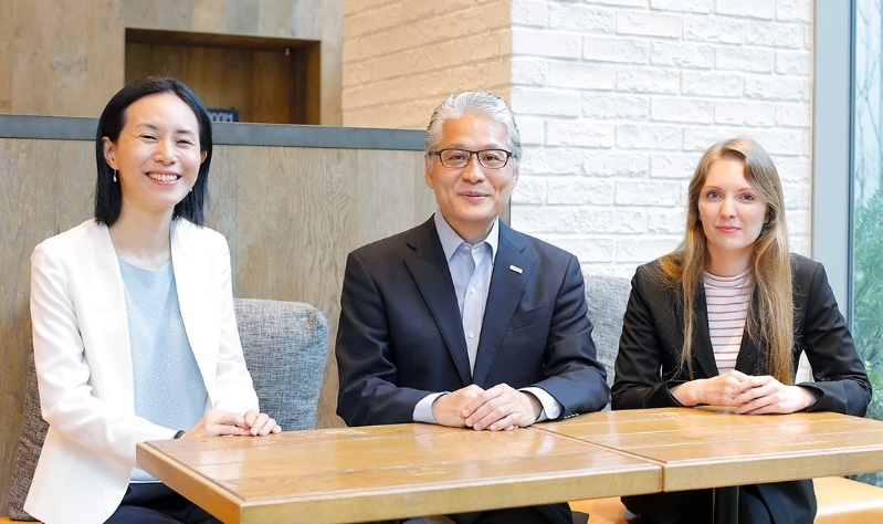 (Photo, left) Taeko Saeki, FUSION Project Promotion Office, Communication CSR